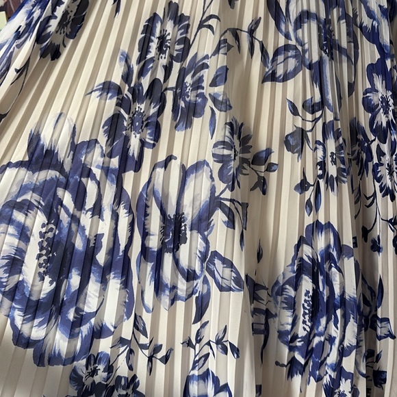 Eliza J Blue and Cream Floral Maxi Dress - Picture 4 of 4